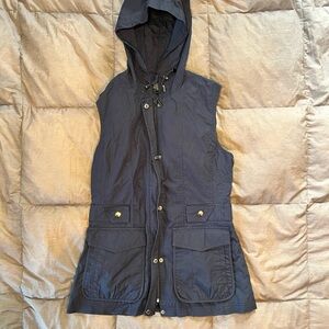 Pendleton Utility Equestrian Frontier Full Zip Vest Cotton Hooded Lined | Small
